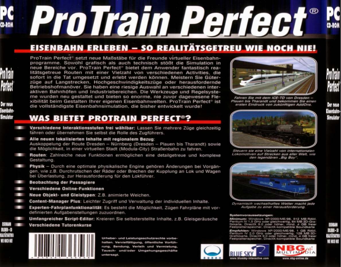 ProTrain Perfect - zadn CD obal
