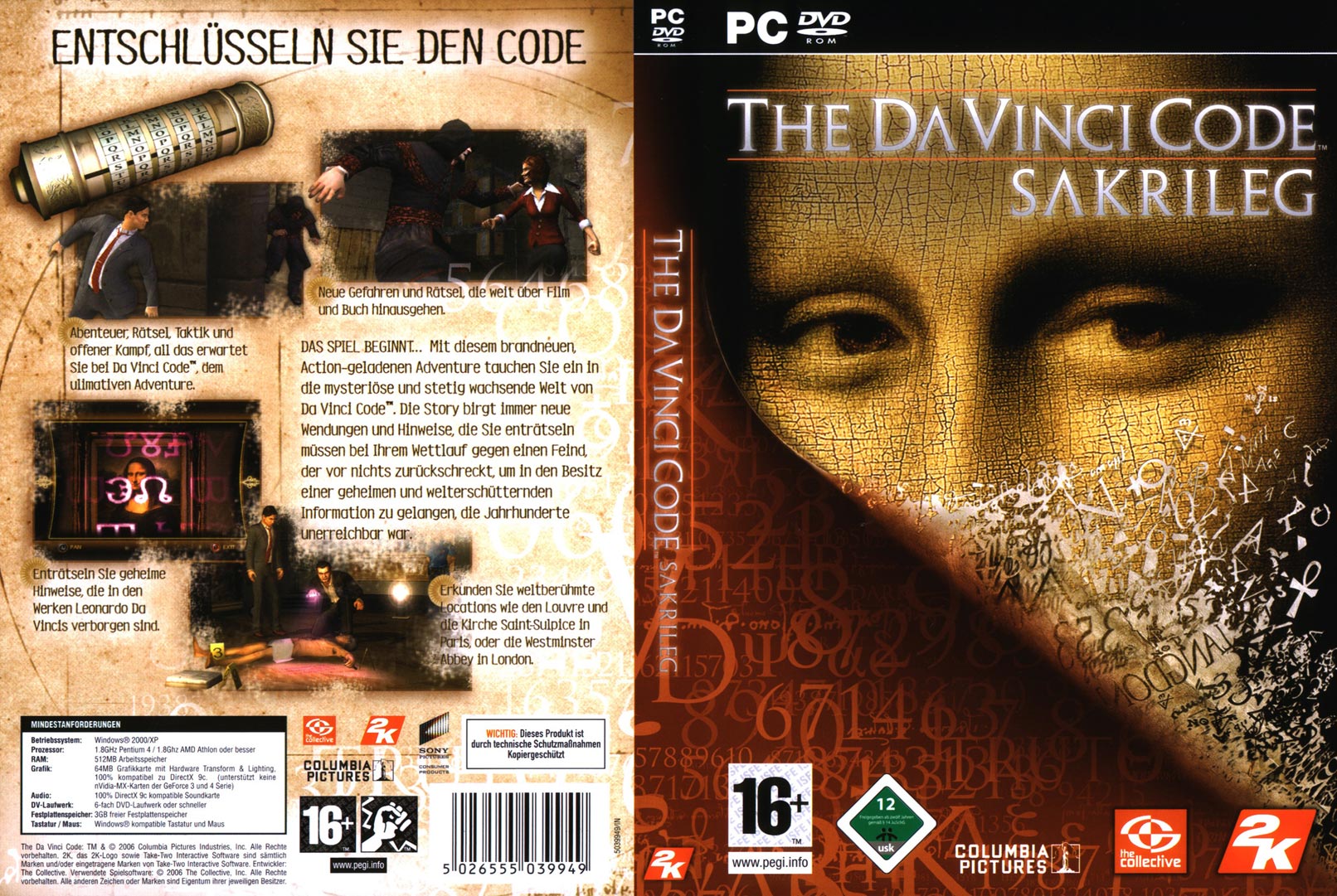 The Da Vinci Code - DVD obal 2
