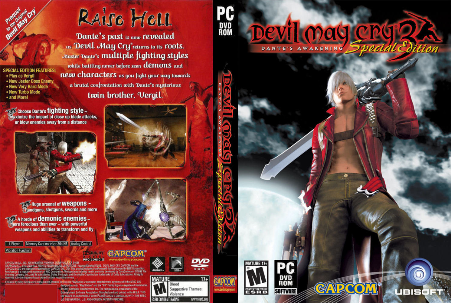 Devil May Cry 3: Dante's Awakening Special Edition - DVD obal