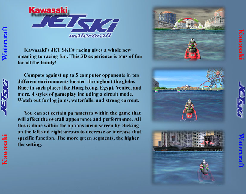 Kawasaki Jet Ski Watercraft - zadn CD obal