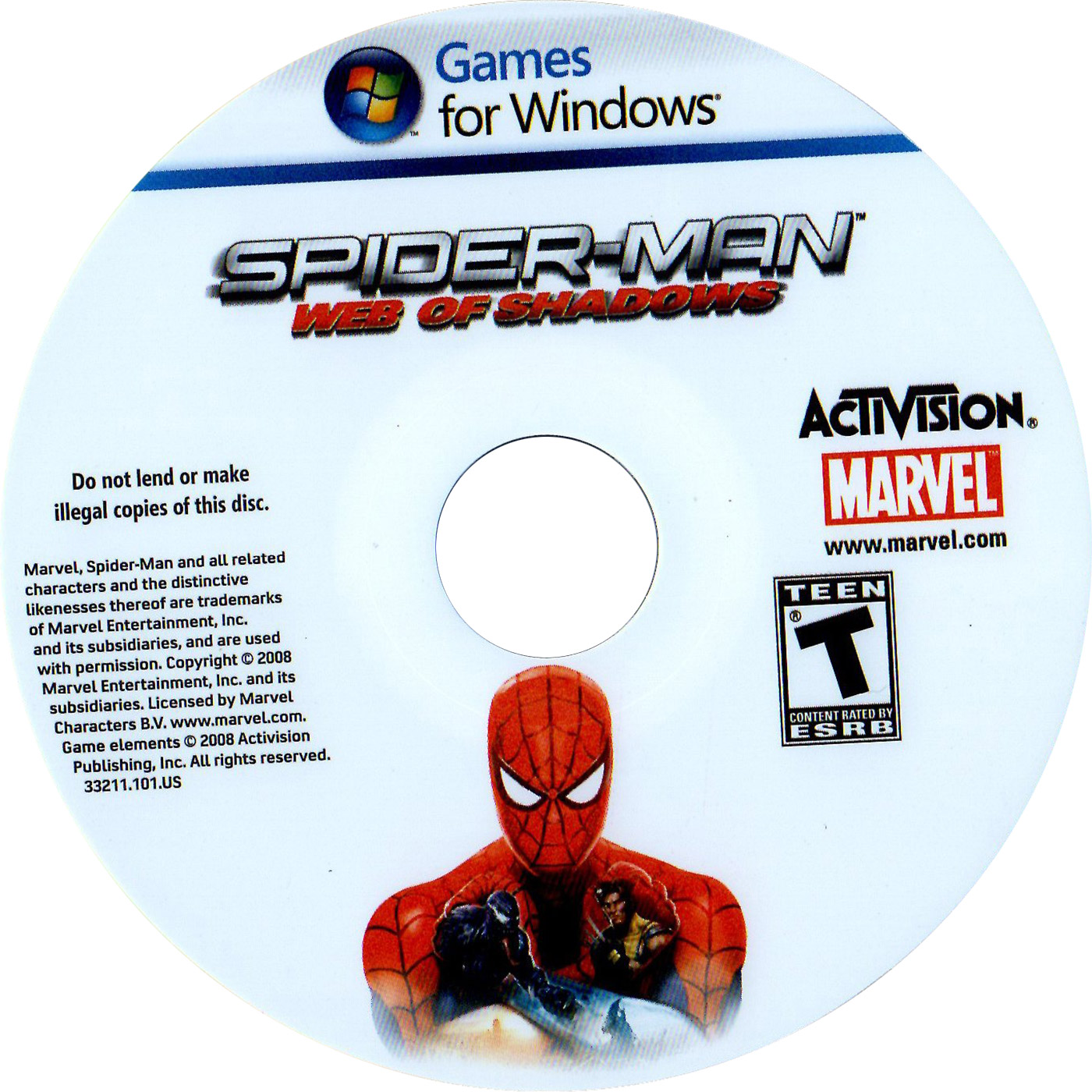Spider-Man: Web of Shadows - CD obal