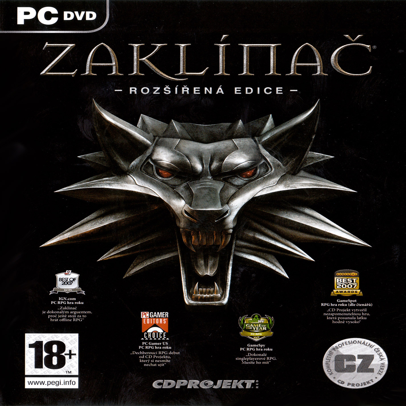 The Witcher: Enhanced Edition - pedn CD obal 2