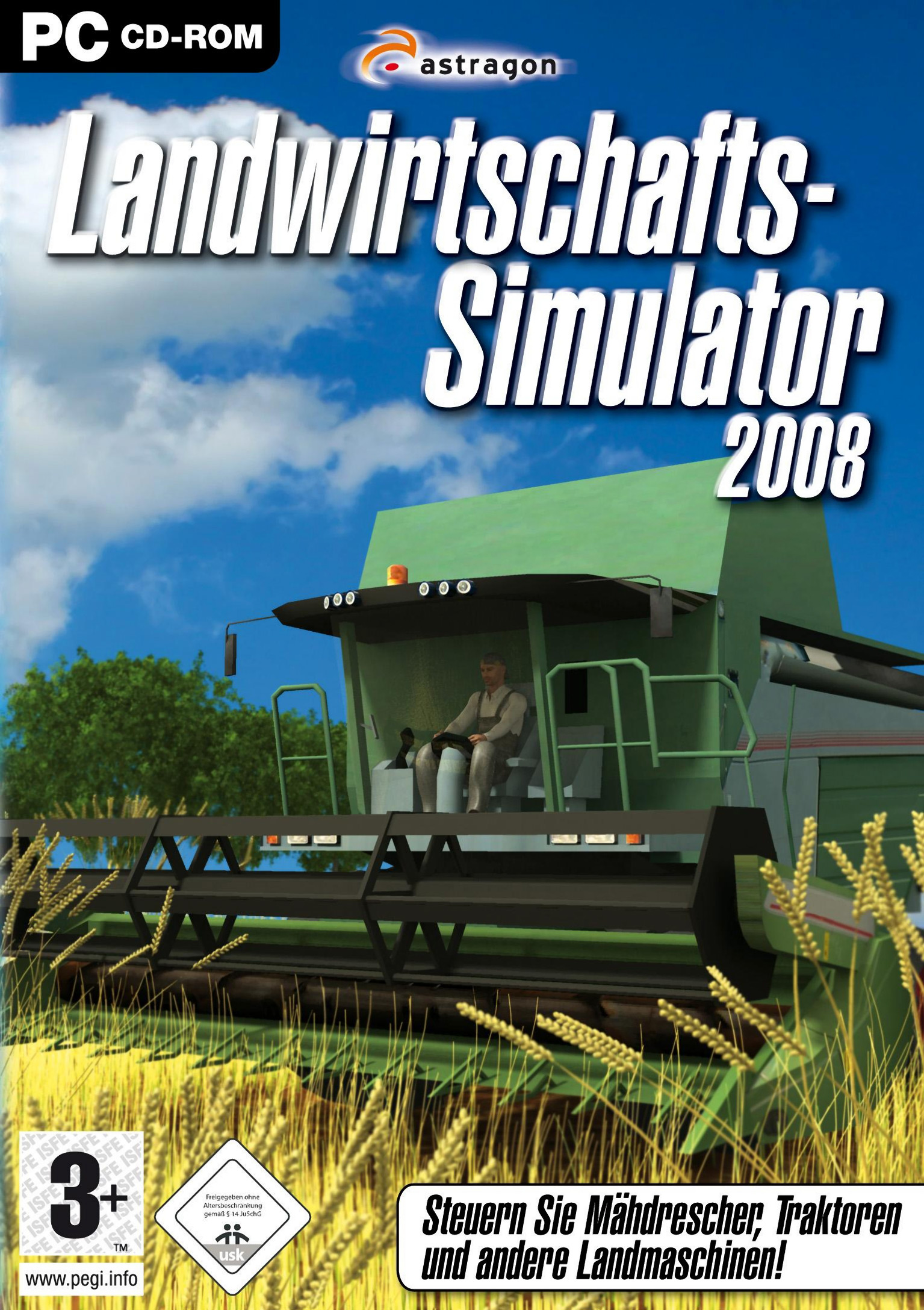 Farmer-Simulator 2008 - pedn DVD obal