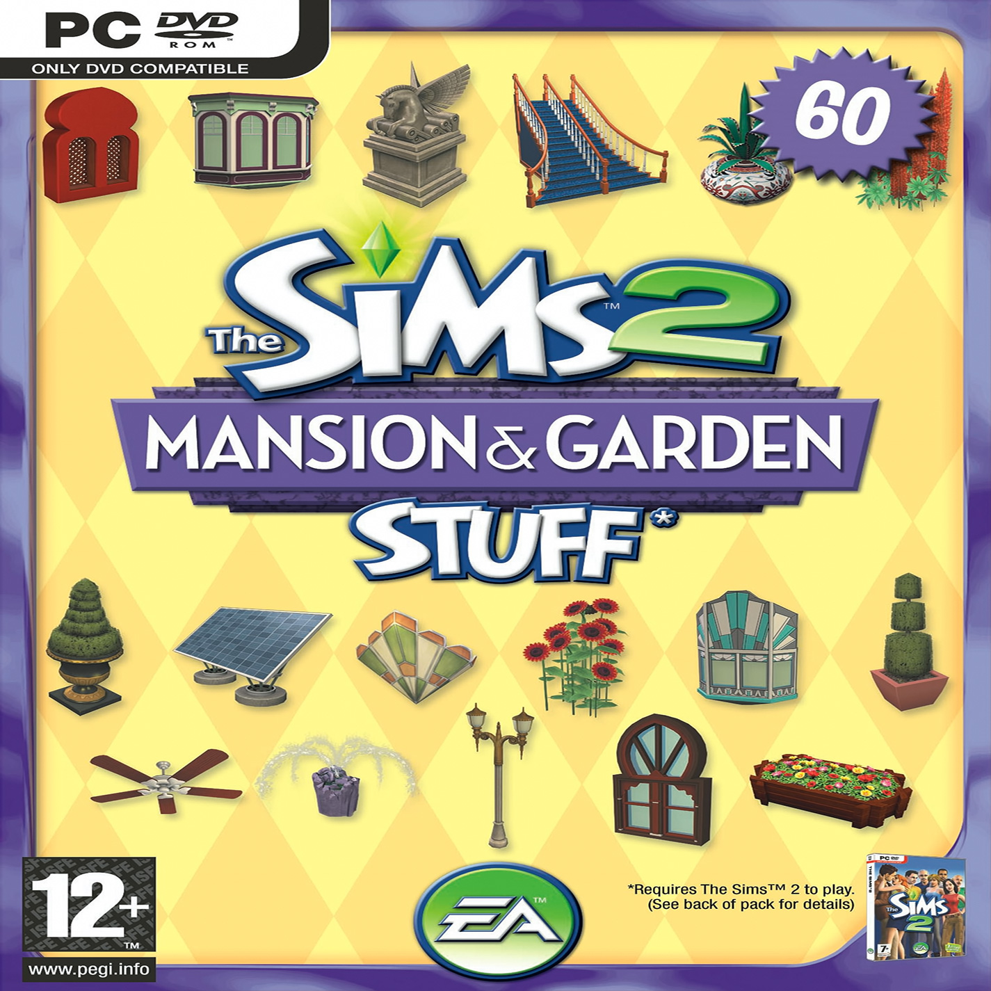 The Sims 2: Mansion & Garden Stuff - pedn CD obal