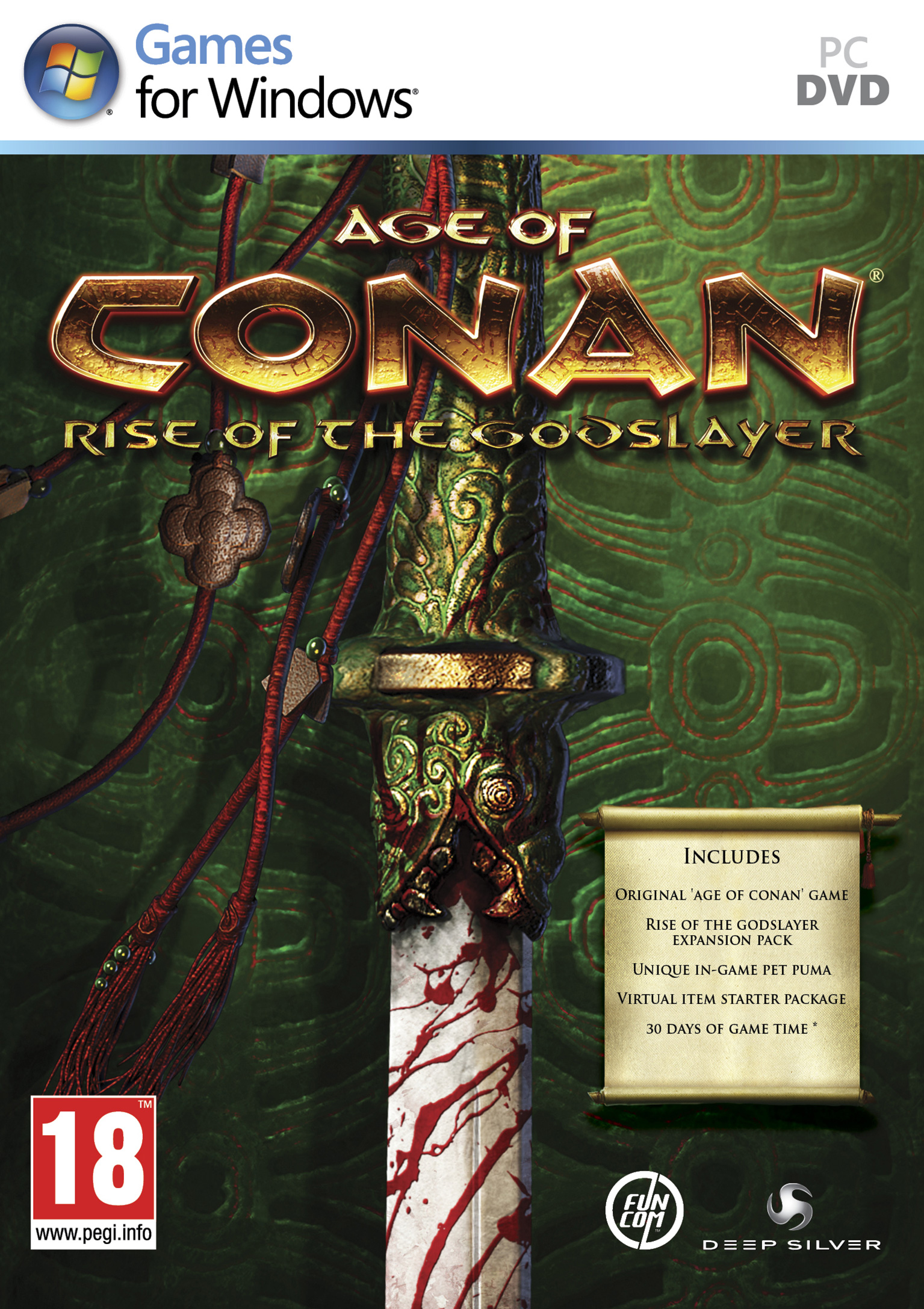 Age of Conan: Rise of the Godslayer - pedn DVD obal