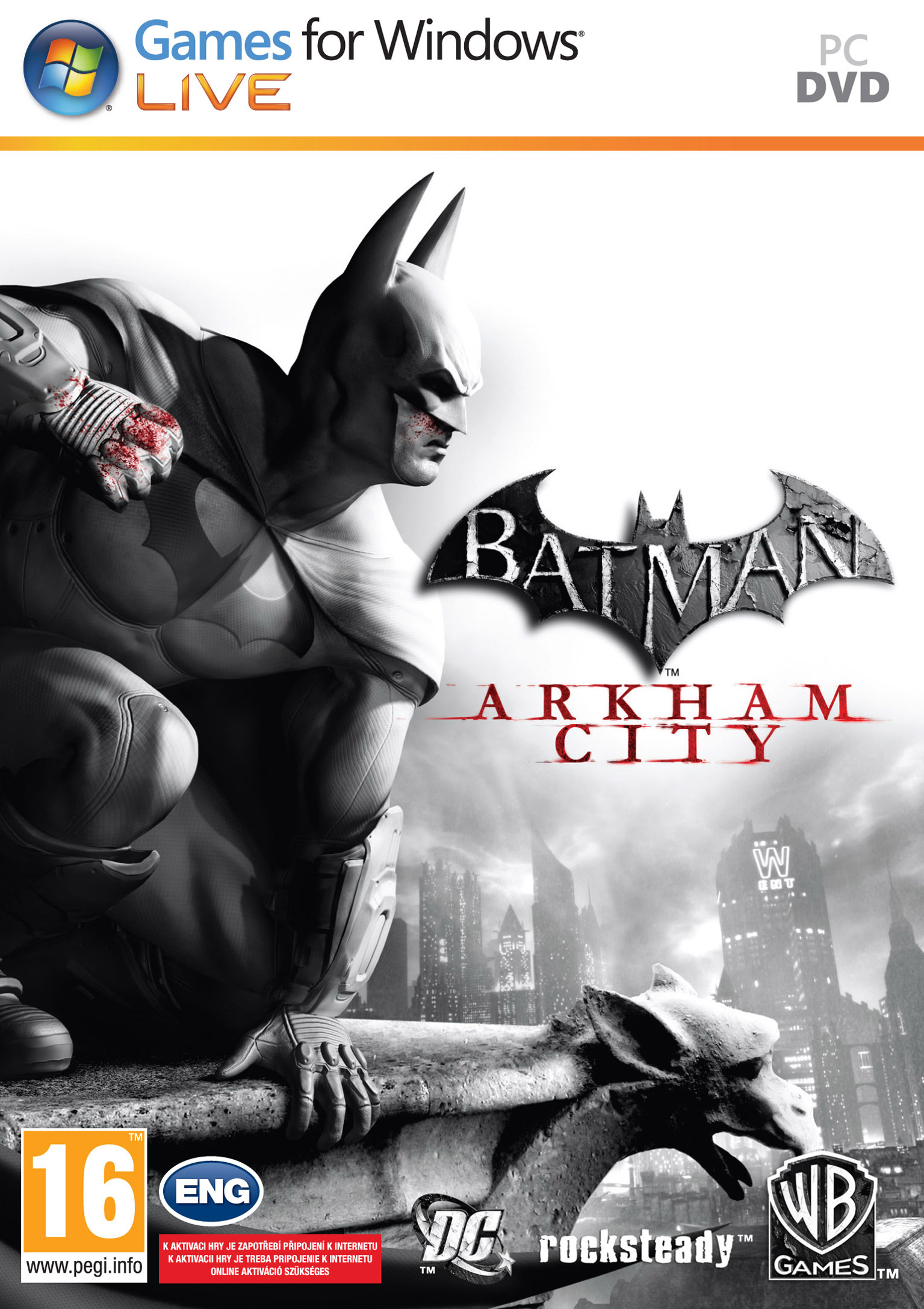 Batman: Arkham City - pedn DVD obal