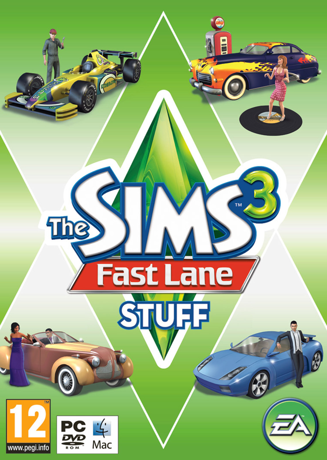 The Sims 3: Fast Lane Stuff - pedn DVD obal 2