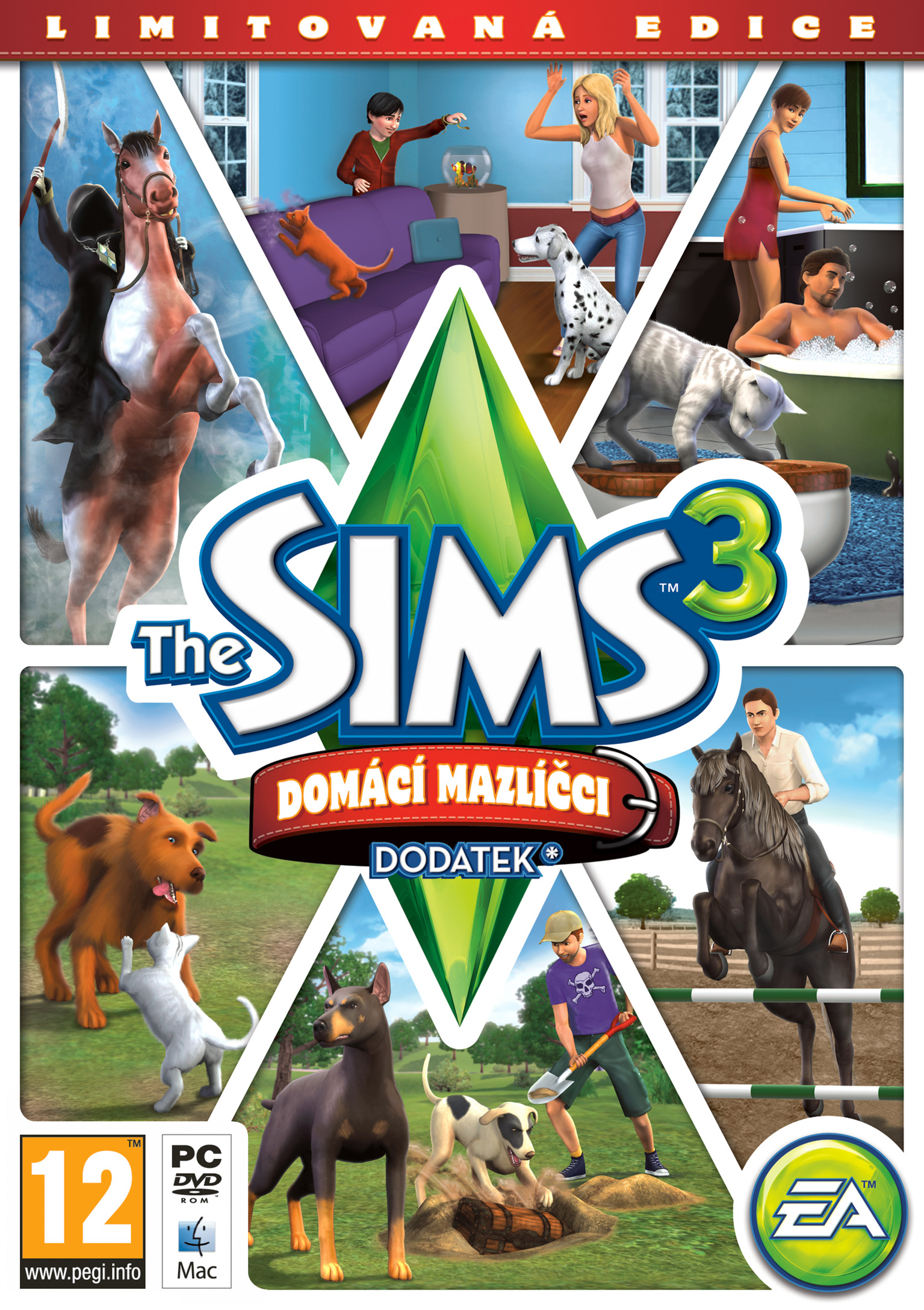 The Sims 3: Pets - pedn DVD obal 3
