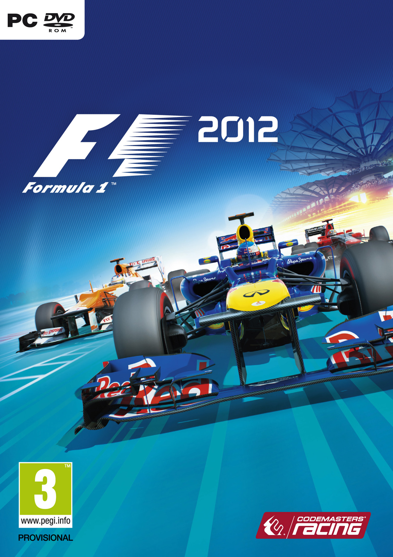 F1 2012 - pedn DVD obal