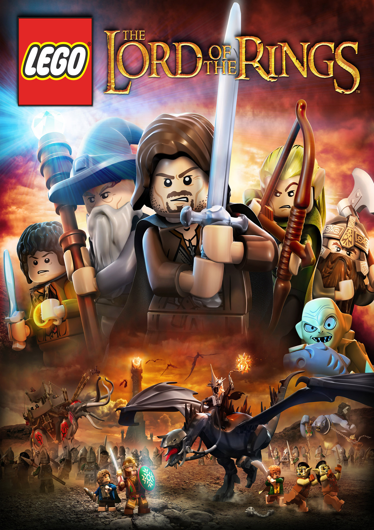 LEGO The Lord of the Rings - pedn DVD obal