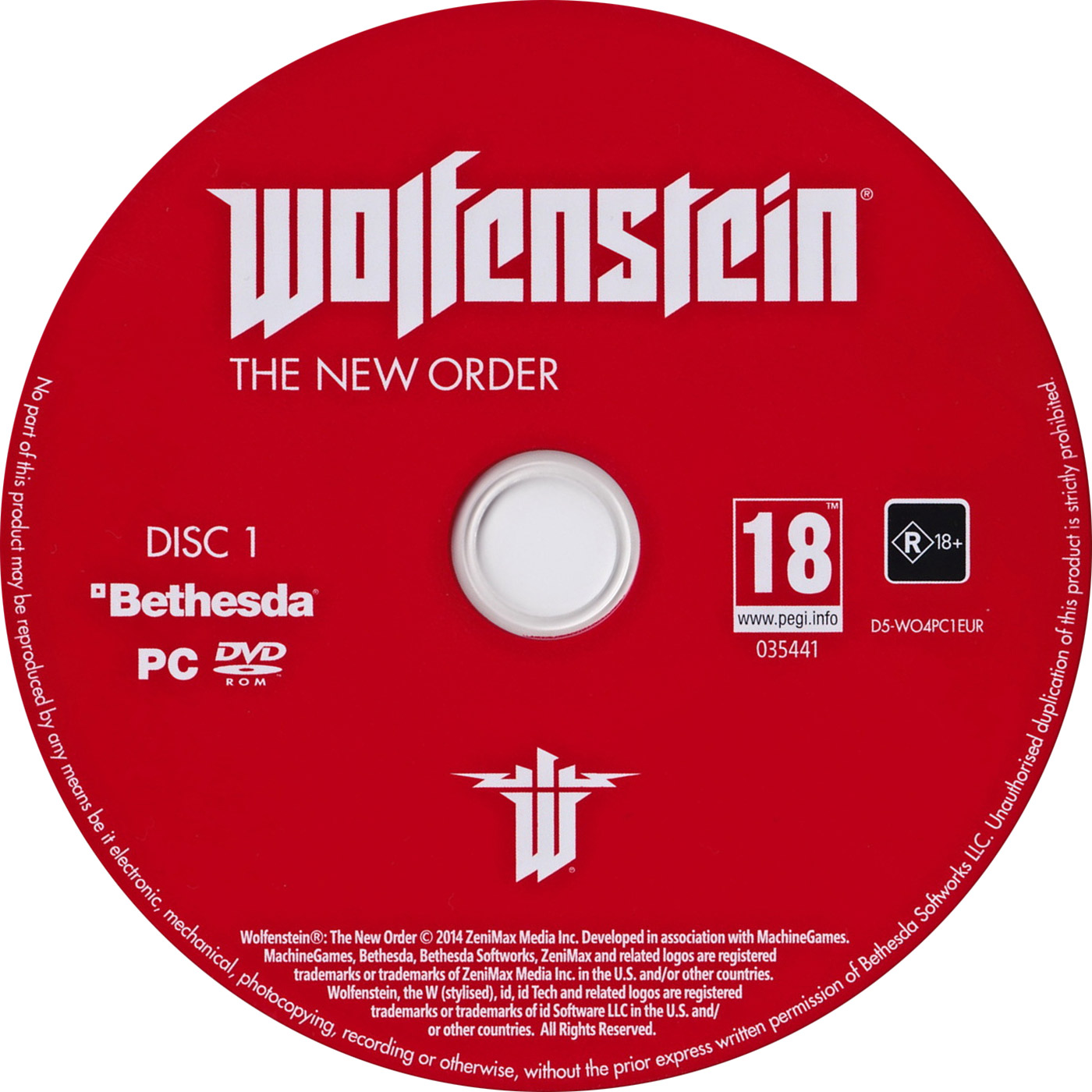 Wolfenstein: The New Order - CD obal