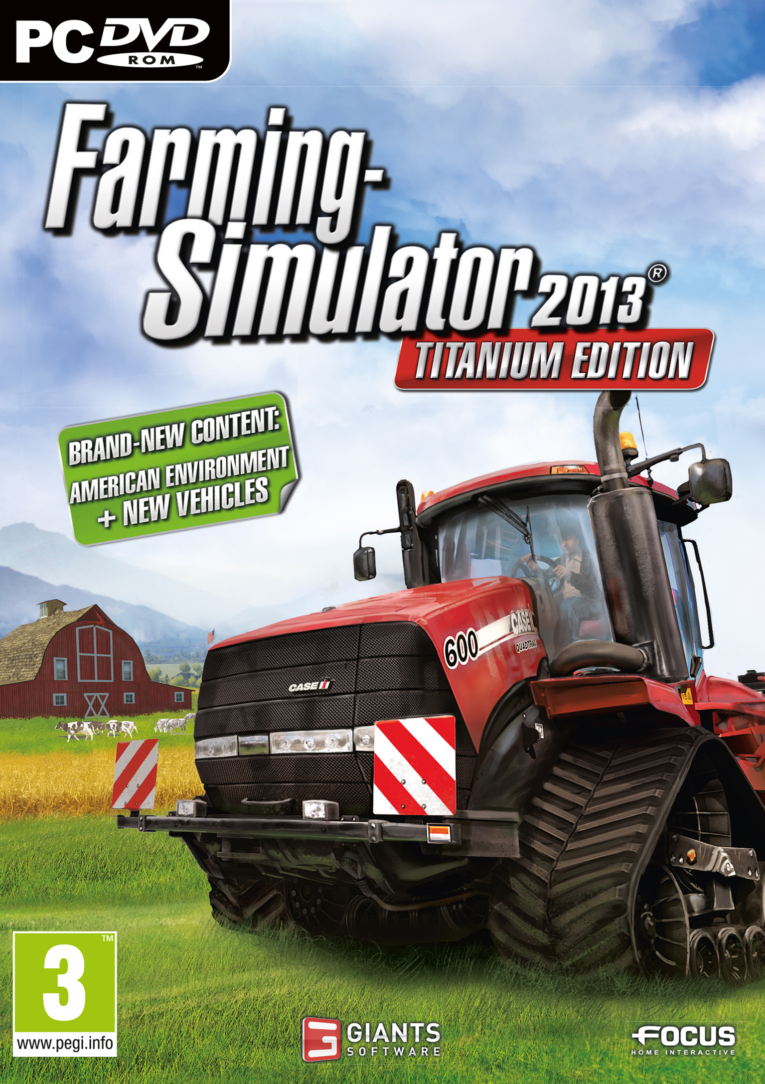 Farming Simulator 2013: Titanium Edition - pedn DVD obal