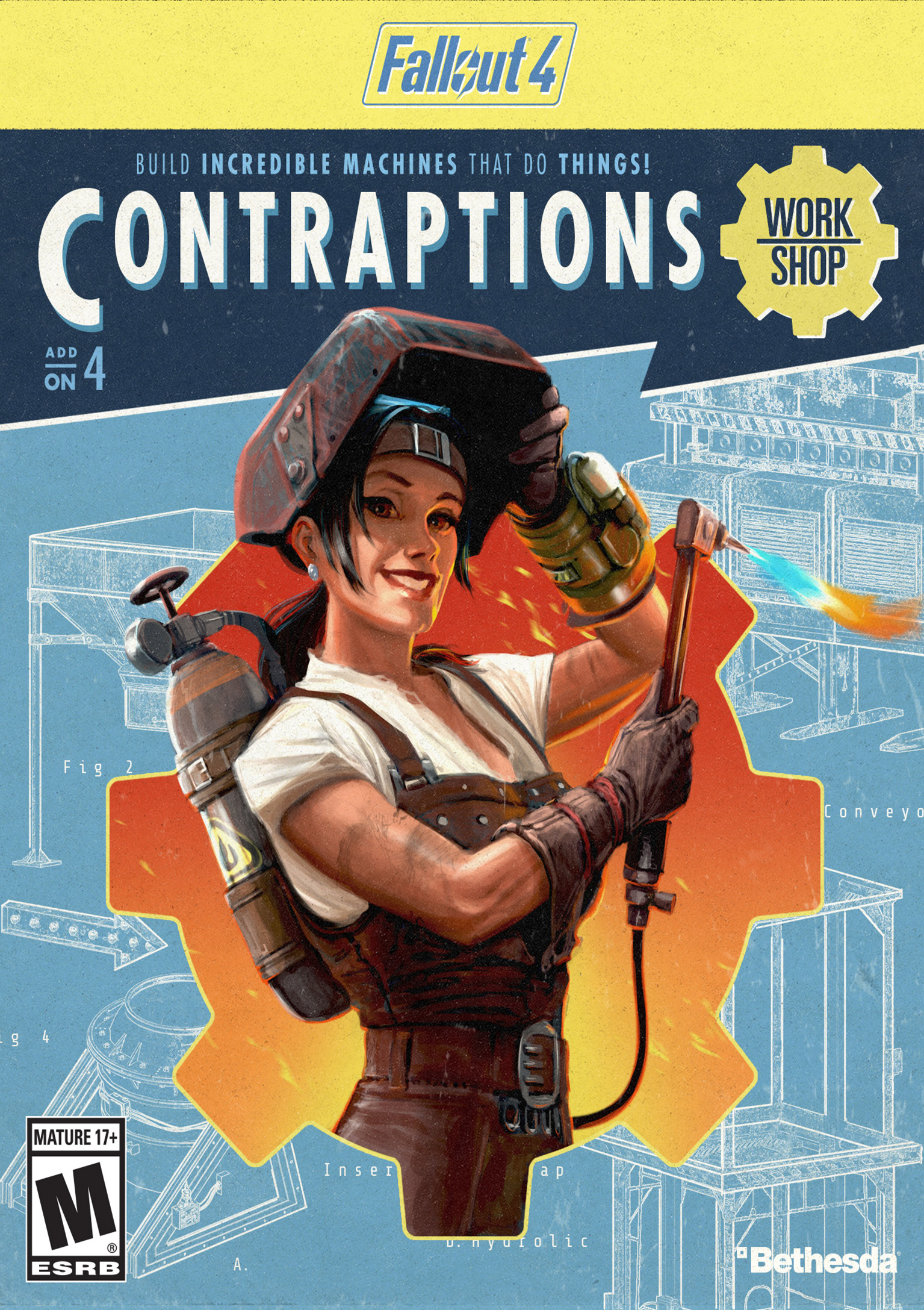 Fallout 4: Contraptions Workshop - pedn DVD obal