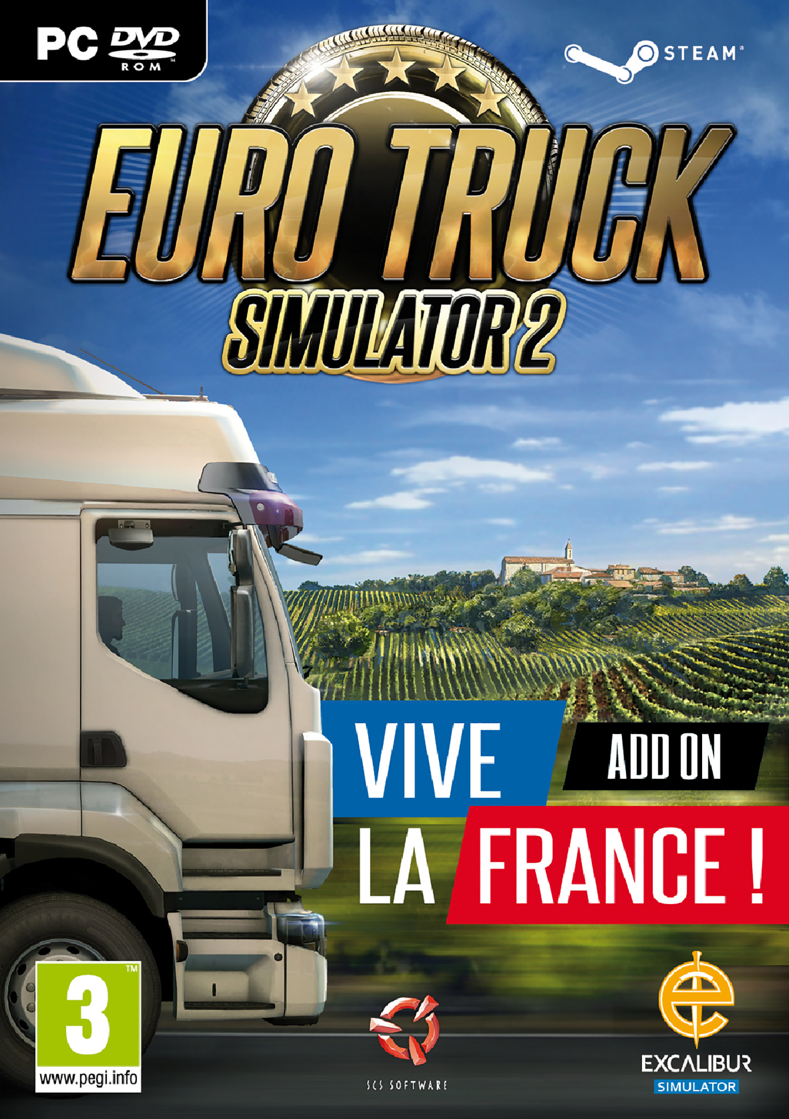 Euro Truck Simulator 2: Vive la France ! - pedn DVD obal