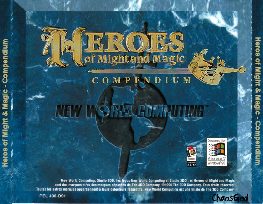 Heroes of Might & Magic: Compendium - zadn CD obal