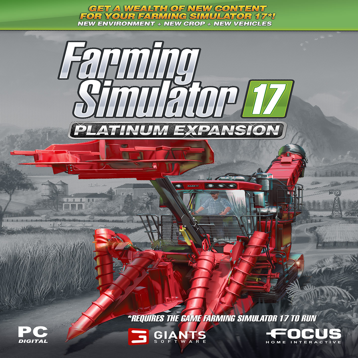 Farming Simulator 17: Platinum Expansion - pedn CD obal