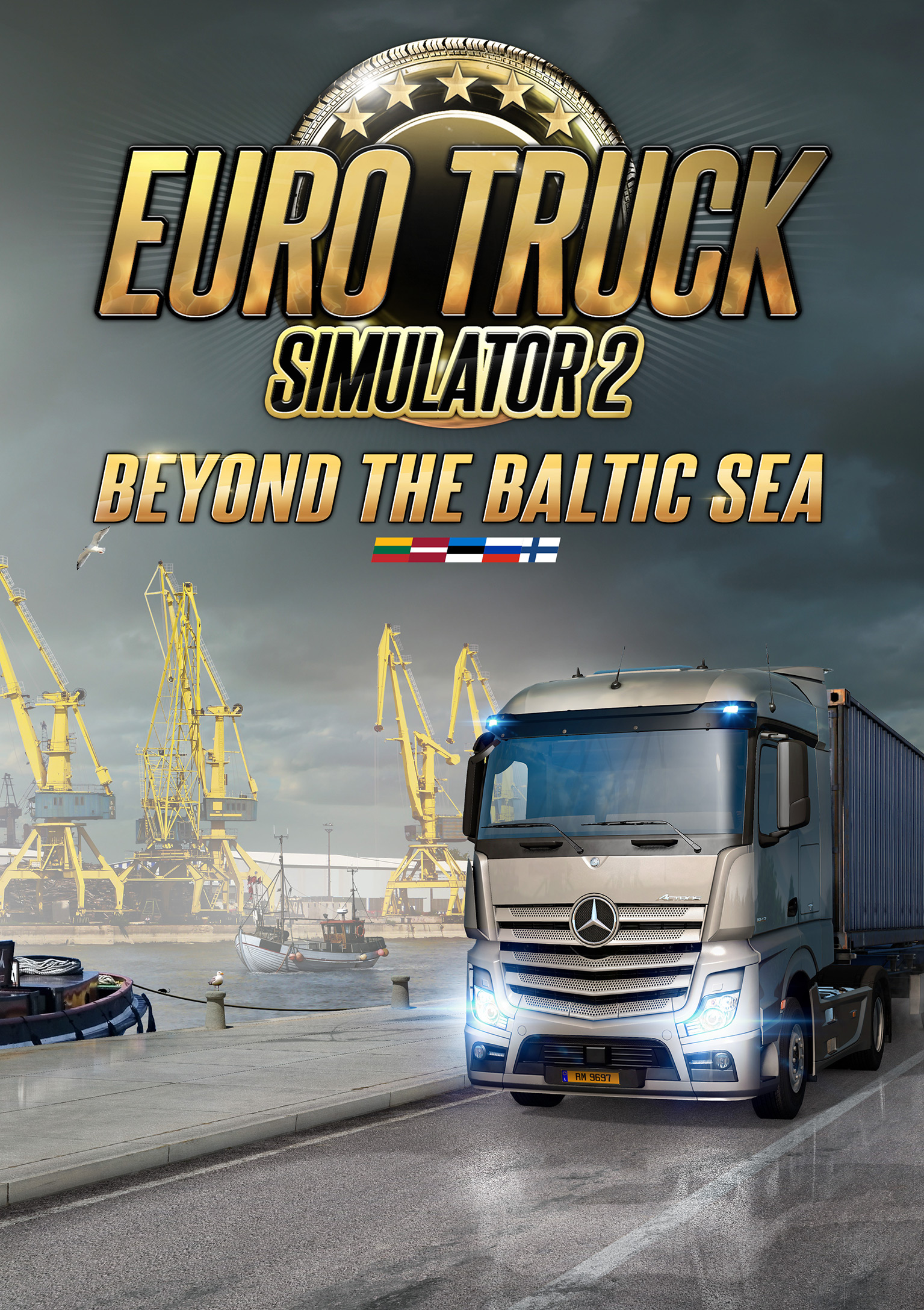 Euro Truck Simulator 2: Beyond the Baltic Sea - pedn DVD obal