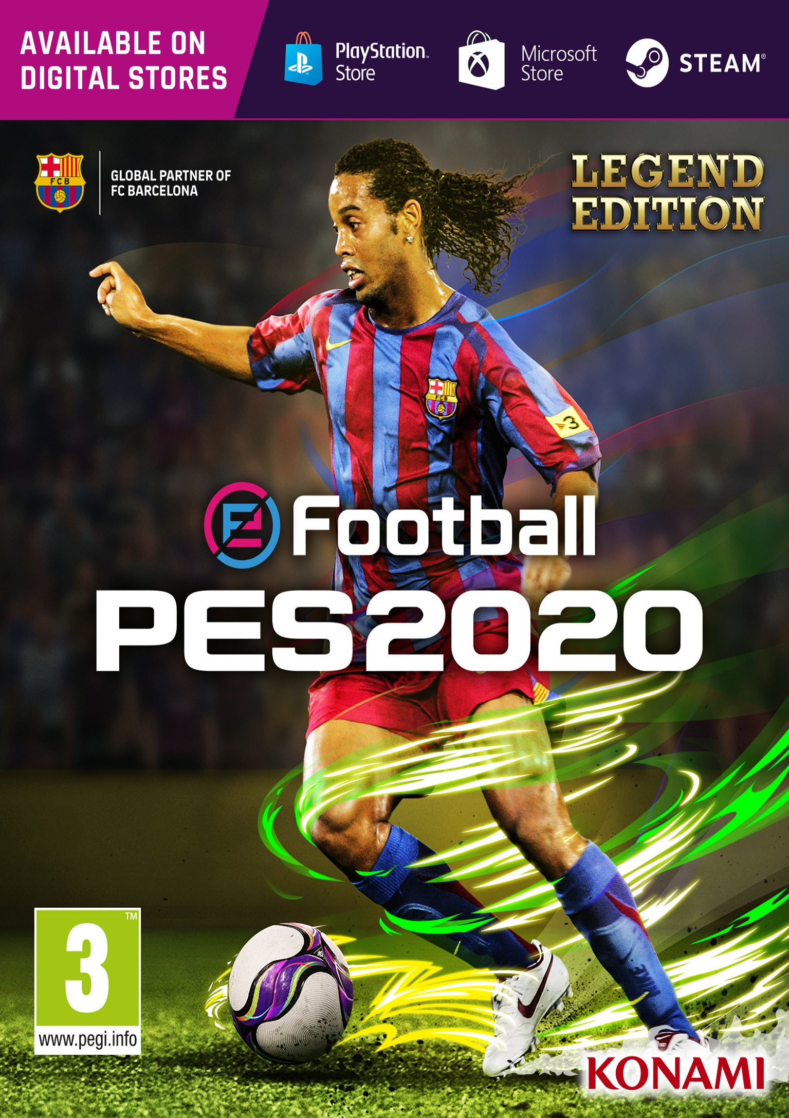 eFootball PES 2020 - pedn DVD obal