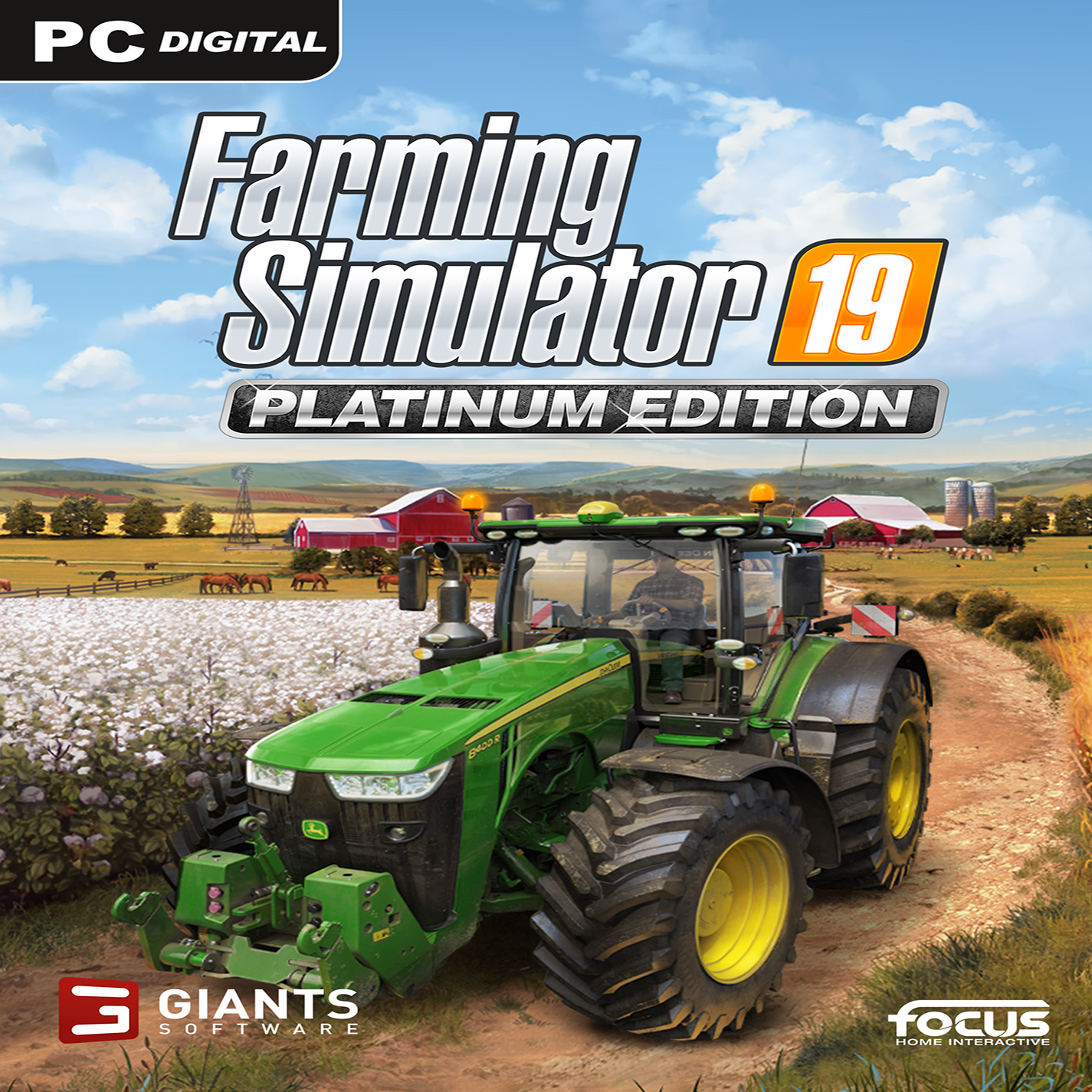 Farming Simulator 19: Platinum Edition - pedn CD obal