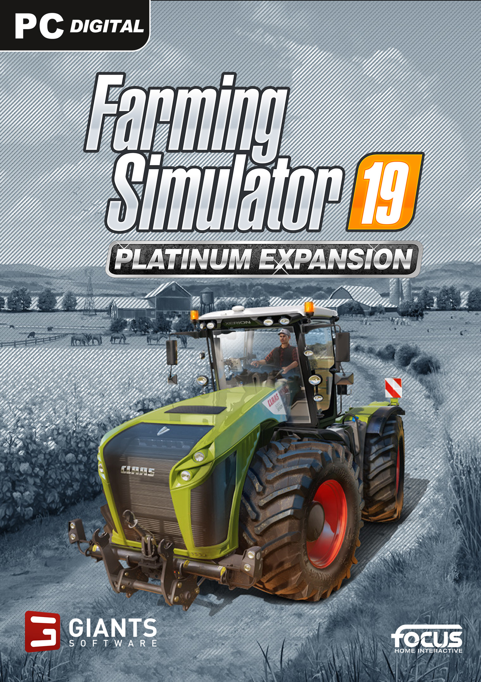 Farming Simulator 19: Platinum Edition - pedn DVD obal 2