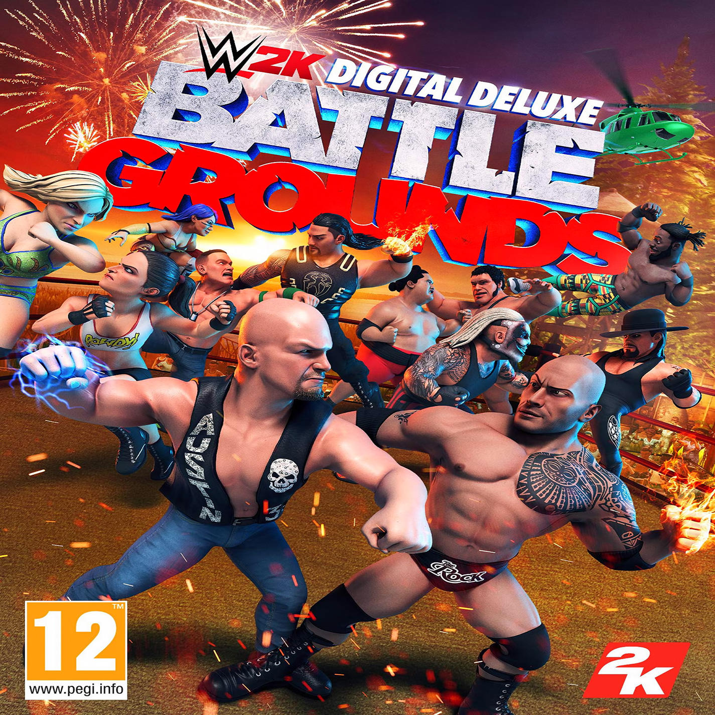 WWE 2K Battlegrounds - pedn CD obal 2