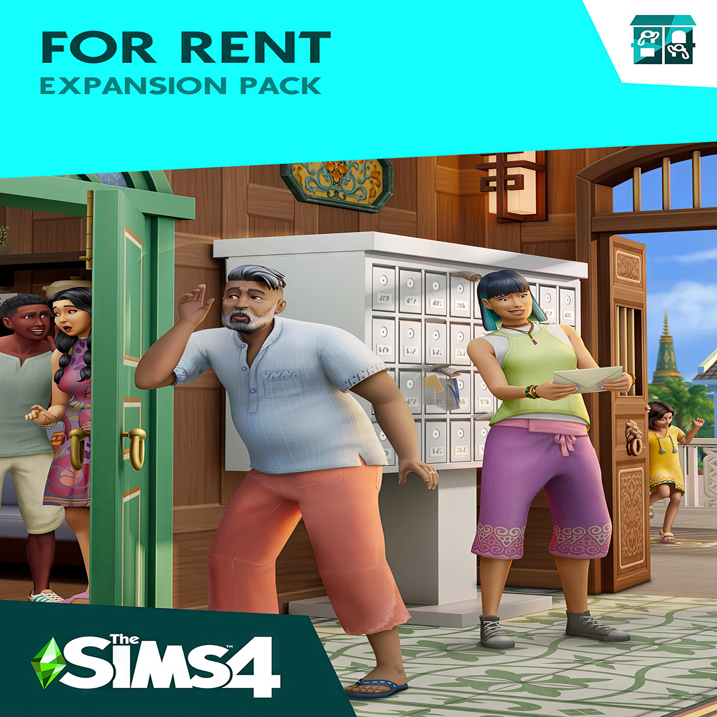 The Sims 4: For Rent - pedn CD obal