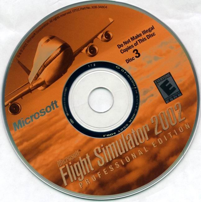Microsoft Flight Simulator 2002: Professional Edition - CD obal 3