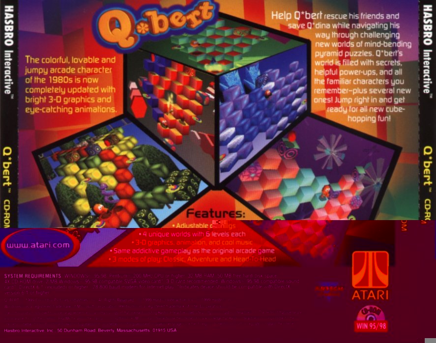 Q*bert - zadn CD obal