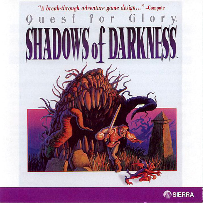 Quest for Glory 4: Shadows of Darkness - pedn CD obal