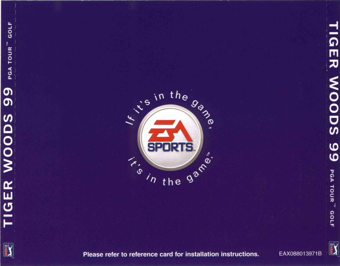 Tiger Woods 99: PGA Tour Golf - zadn CD obal