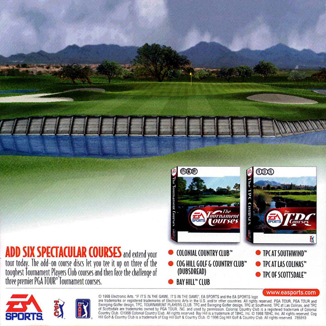Tiger Woods 99: PGA Tour Golf - pedn vnitn CD obal