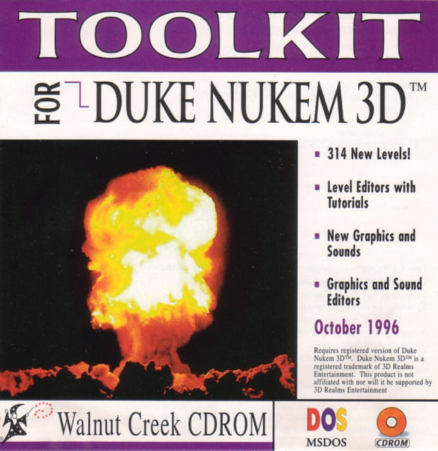 Toolkit for Duke Nukem 3D - pedn CD obal