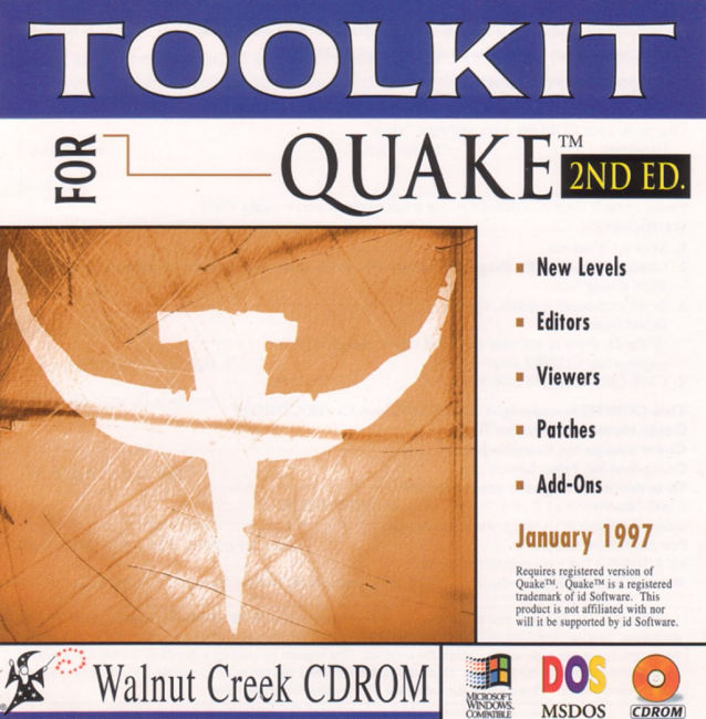 Toolkit for Quake: 2nd Edition - pedn CD obal