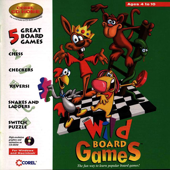 Corel Wild Board Games - pedn CD obal