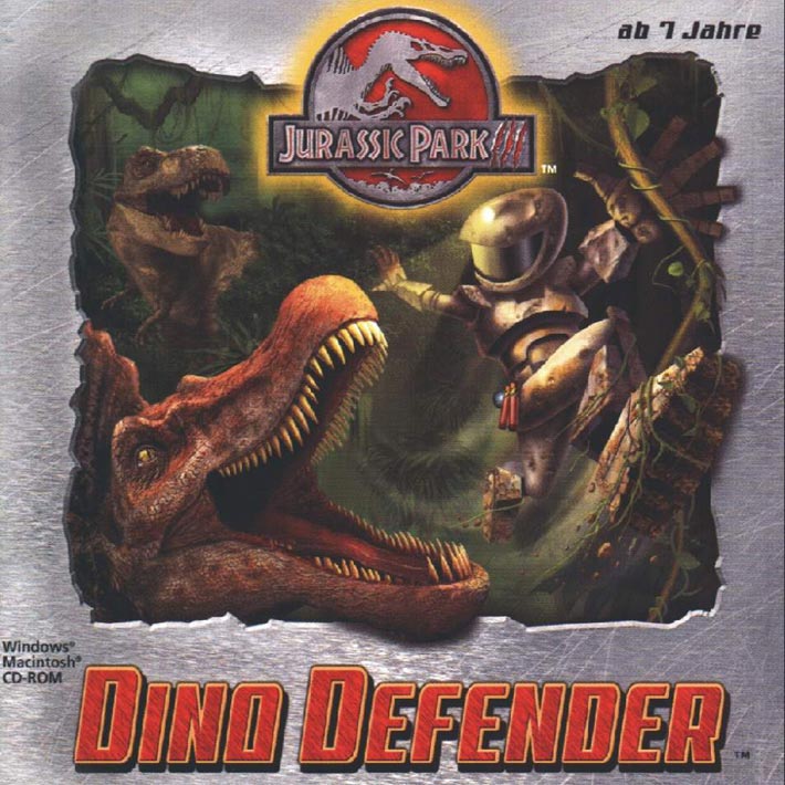 Jurassic Park 3: Dino Defender - pedn CD obal 2
