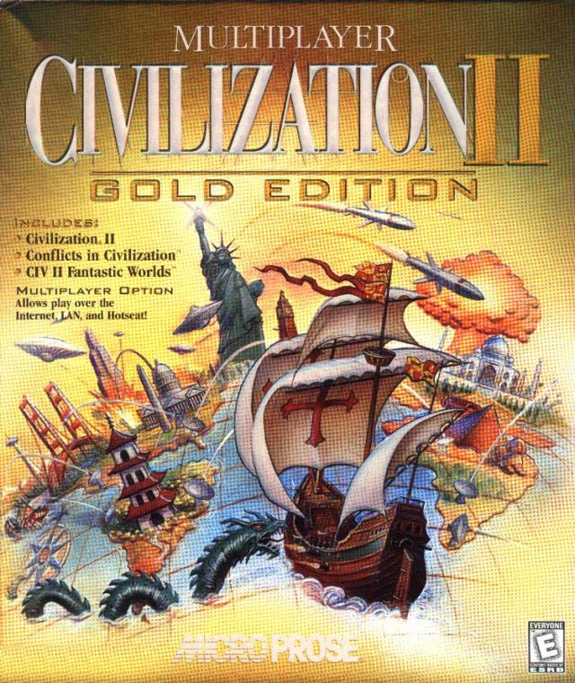 Civilization 2: Multiplayer - Gold Edition - pedn CD obal