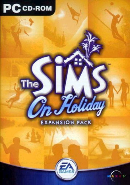 The Sims: On Holiday - pedn CD obal