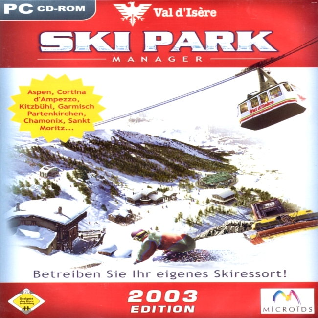 Ski Park Manager 2003 Edition - pedn CD obal