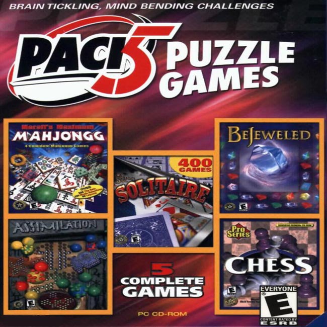 Pack 5 Puzzle Games - pedn CD obal