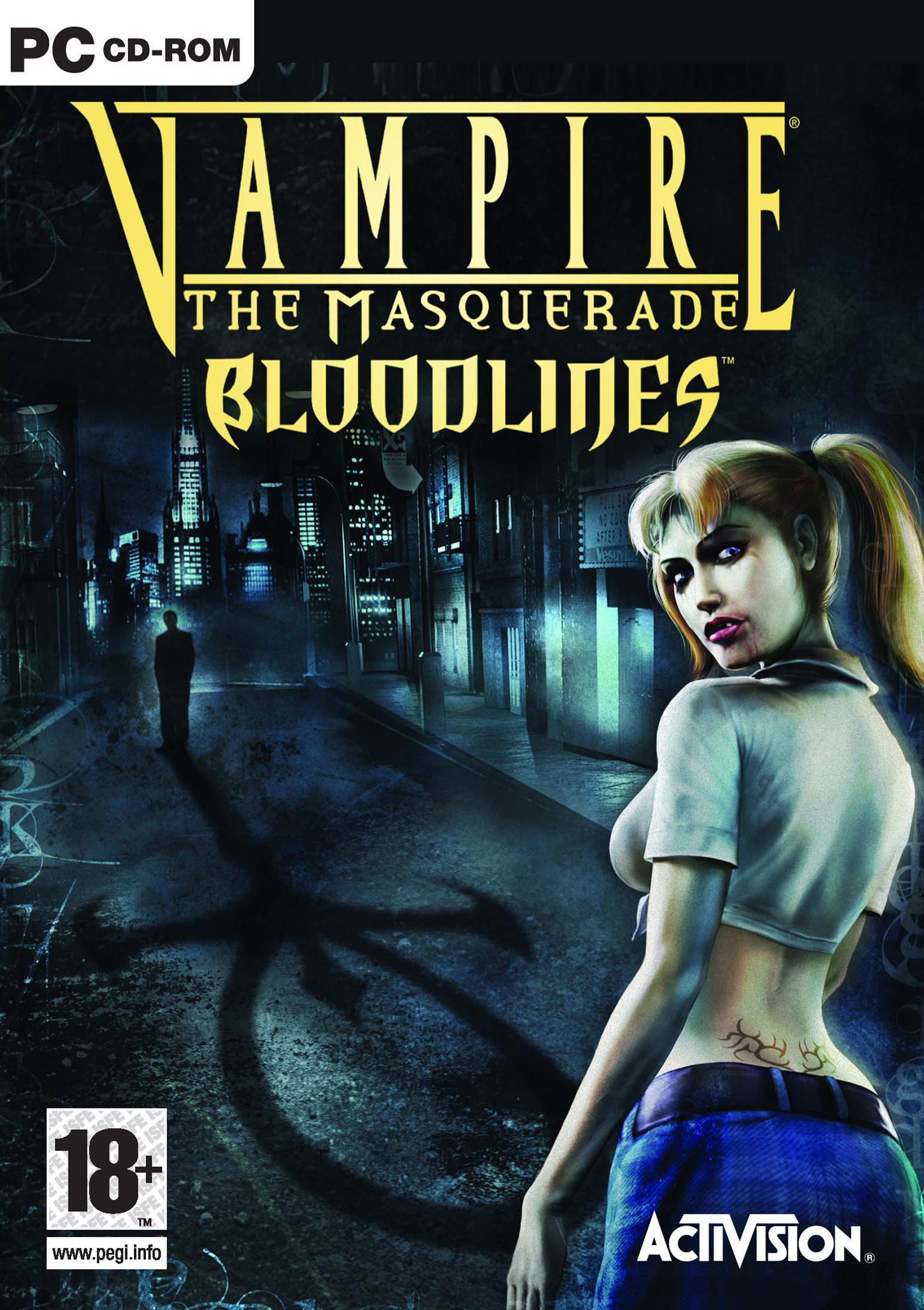 Vampire: The Masquerade - Bloodlines - pedn DVD obal