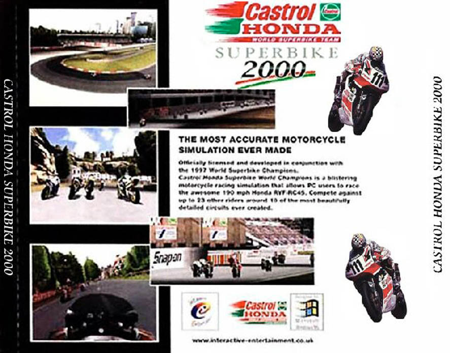 Castrol Honda Superbike 2000 - zadn CD obal