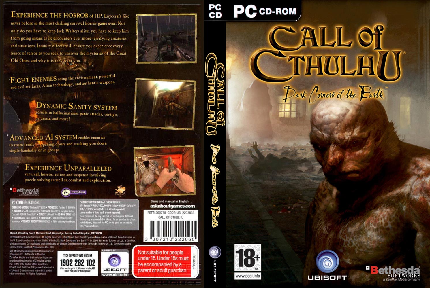 <b>Call</b> <b>of</b> <b>Cthulhu</b>: <b>Dark</b> <b>Corners</b> <b>of</b> <b>the</b> <b>Earth</b> - DVD obal ABCgames.cz.