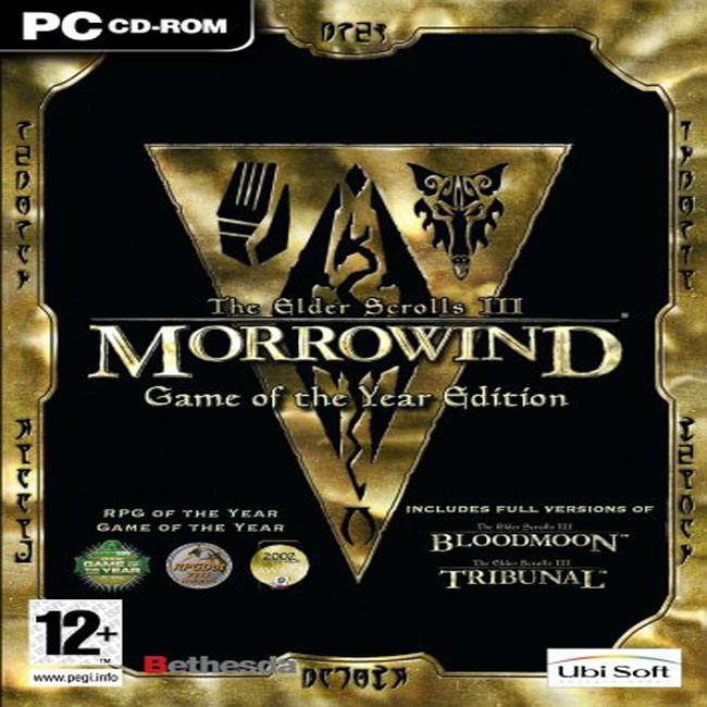 The Elder Scrolls 3: Morrowind - Game of the Year Edition - pedn CD obal