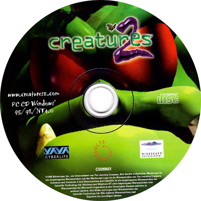 Creatures 2 - CD obal