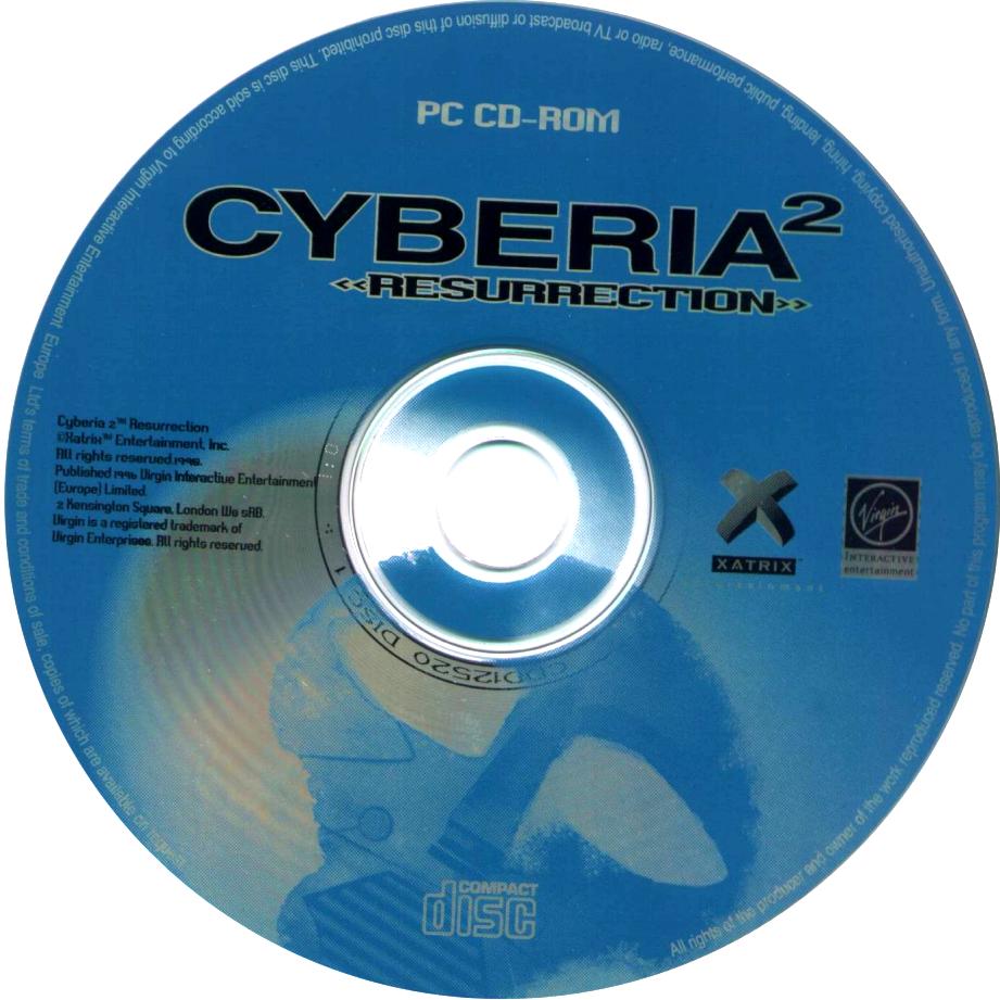 Cyberia 2: Resurrection - CD obal