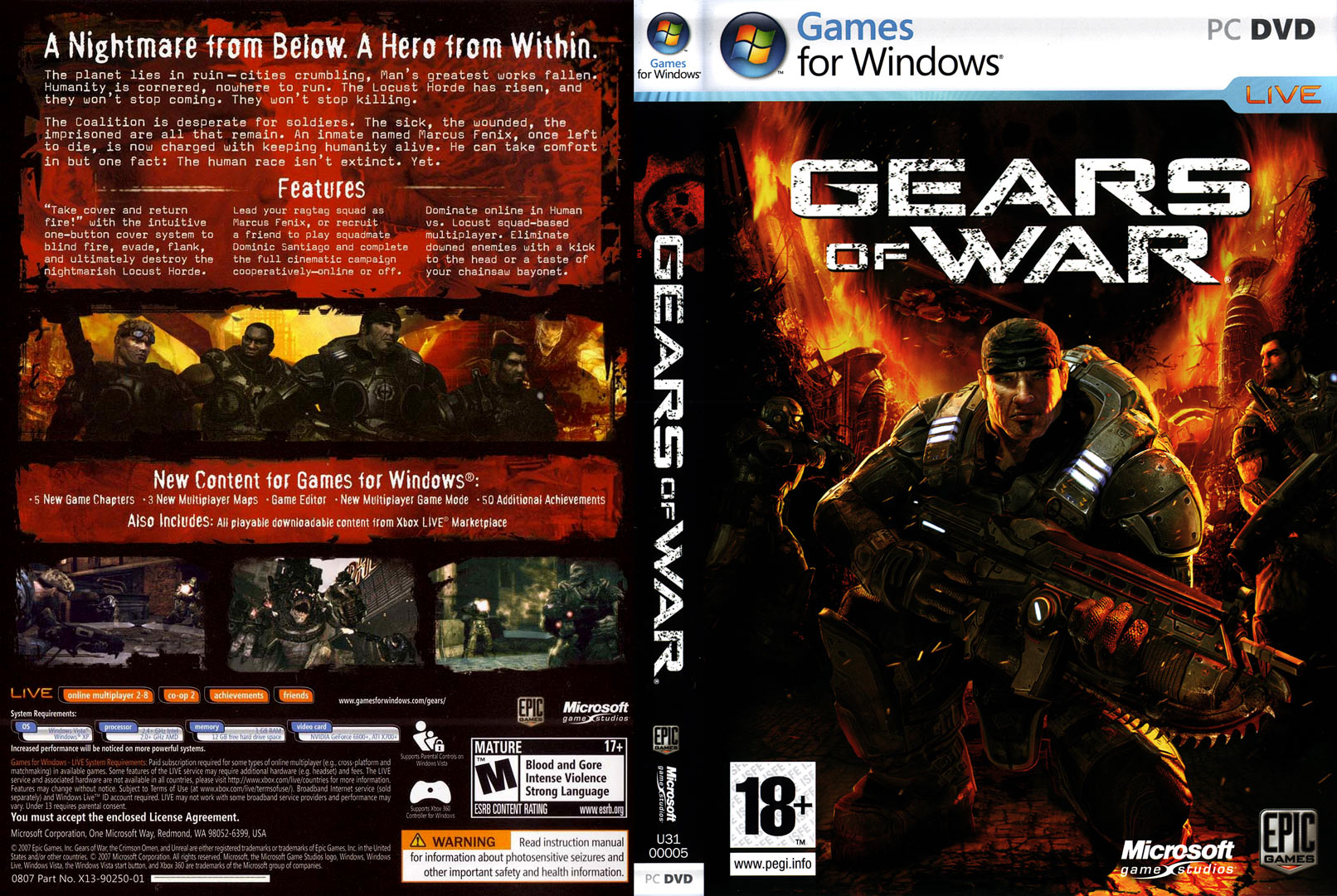 Gears of War - DVD obal