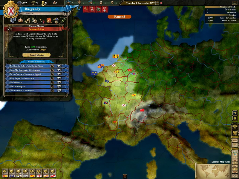 Europa Universalis 3: In Nomine - screenshot 4