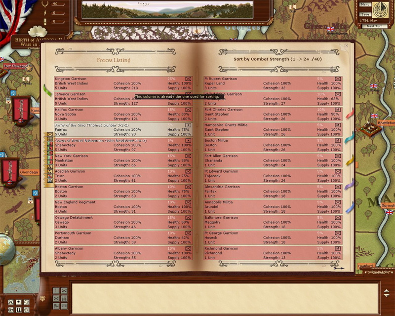 Birth of America II: Wars in America 1750-1815 - screenshot 7