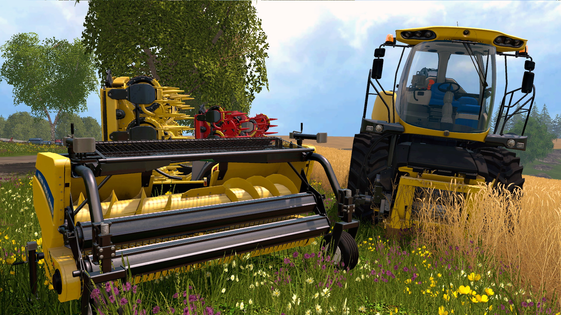 Farm simulator 15. Кормоуборочный комбайн для ФС 15. New Holland комбайн Farming Simulator 2015. Комбайн Нью Холланд ФС 15. Farming Simulator 15 New Holland Pack.