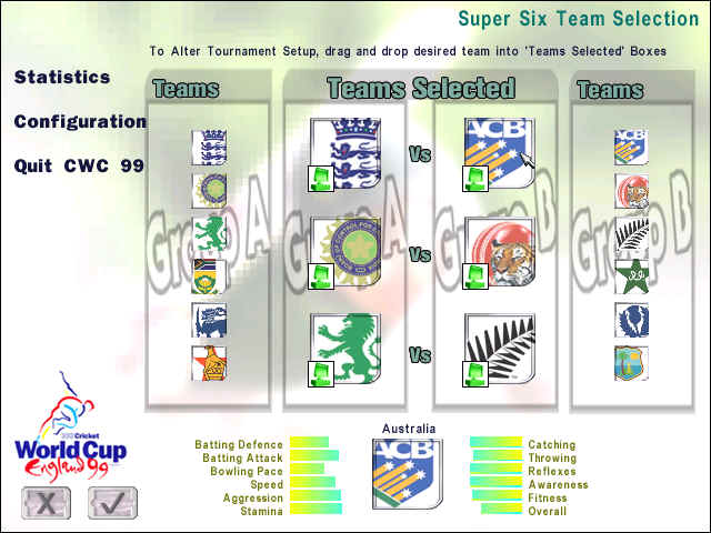 Cricket Wold Cup: England 99 - screenshot 2